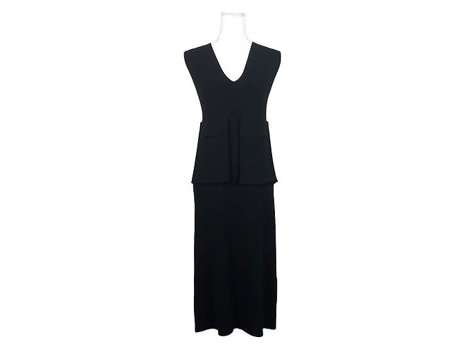 Vestido de jersey negro Céline de viscosa