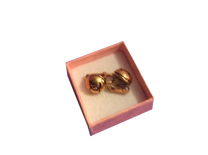 Chanel Ohrringe Golden Vergoldet  ref.66657