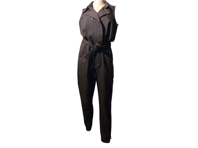 Louis Vuitton Jumpsuits Black Polyester  ref.66683