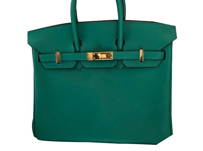 Hermès Birkin 25 Vertigo Green Couro Swift Verde