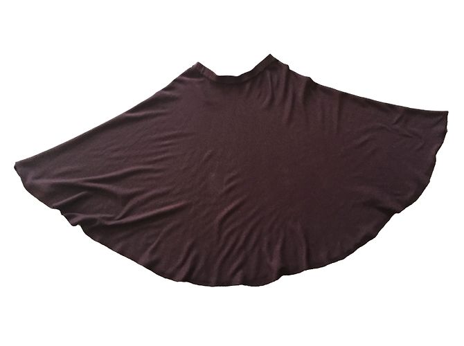 By Malene Birger Sonnenrock Baumwolle Kaschmir Dunkelrot Bordeaux