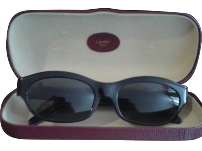 Óculos de sol vintage Joyce de Cartier Preto Resina  ref.66910