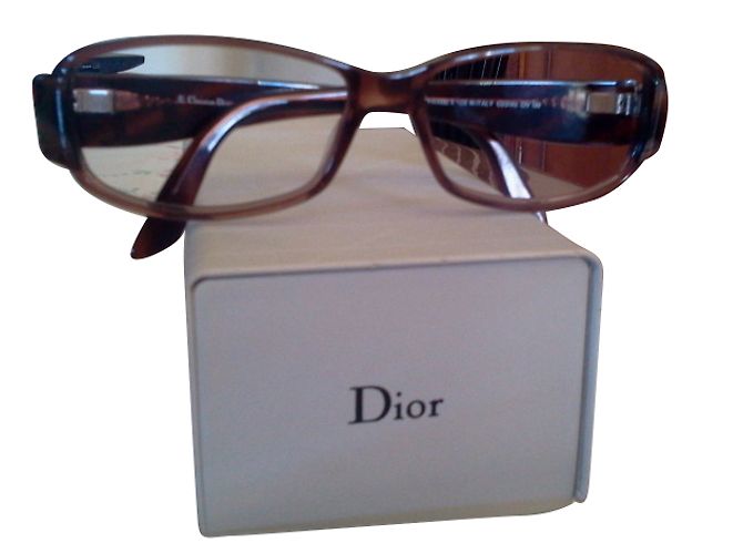 Christian Dior Sonnenbrille Braun Schildpatt