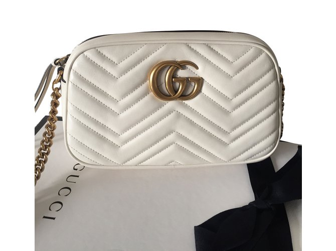 Gucci Marmont White Leather  ref.67039