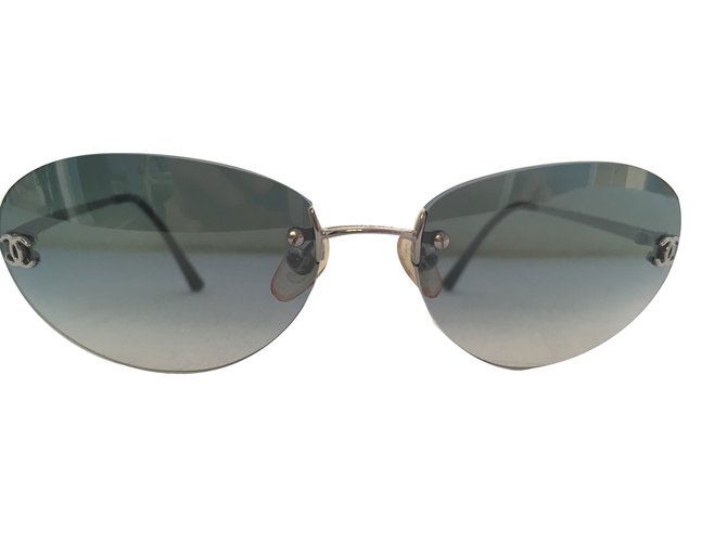 Chanel Sunglasses Blue Metal  ref.67086