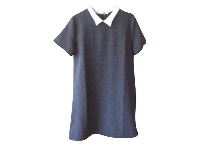Autre Marque School rag dress Grey Polyester  ref.67240