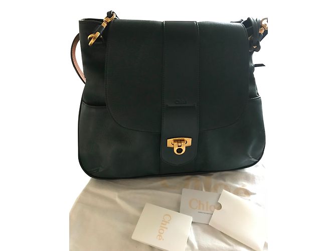 Chloé Lexa Verde Pelle