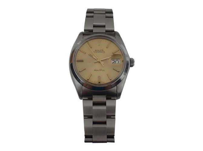 Rolex Reloj Oyster Date Precision Plata Acero  ref.67327