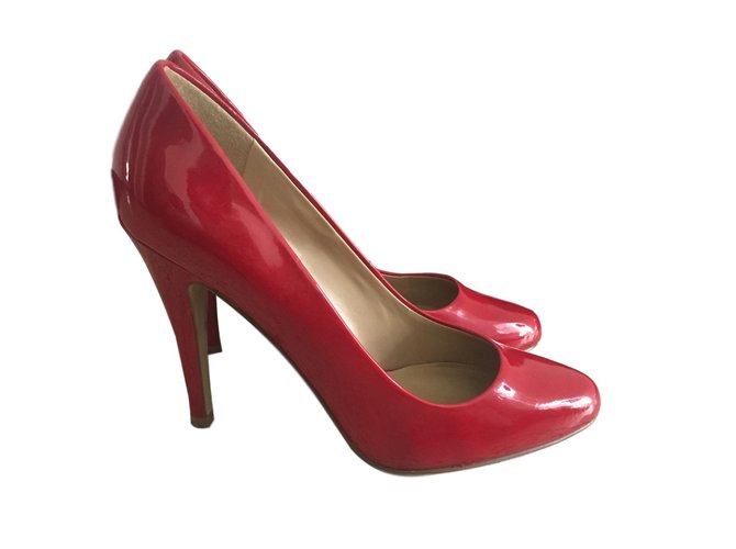 Aldo Heels Red Synthetic Patent leather  ref.67364