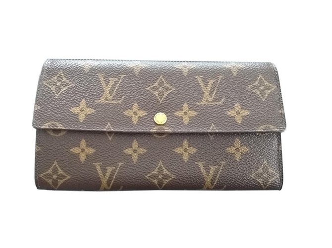 Louis Vuitton Wallets Brown Cloth  ref.67377