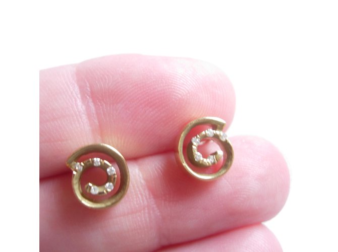 Autre Marque Links of London 18 carat Diamond earrings. Golden Yellow gold  ref.67395