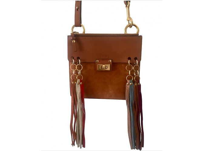 Chloé Borse Caramello Pelle