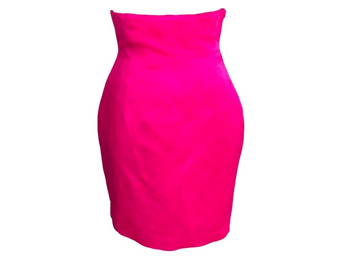 Autre Marque Rock aus Seidensatin in Hellrosa Pink