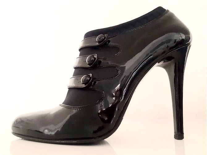 Le Silla Boots Black Patent leather  ref.67435