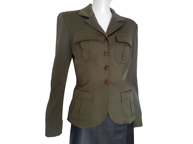 Plein Sud Wool Jacket Green