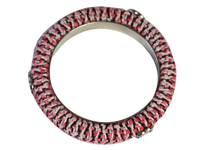 Chanel Bracelets Pink Tweed  ref.67548