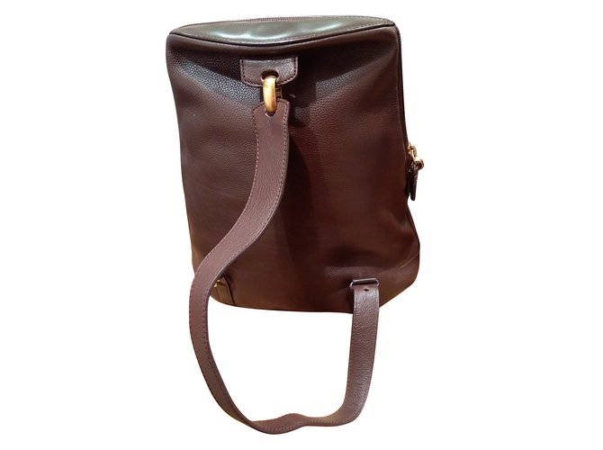 Loewe Backpack Dark brown Leather  ref.67644