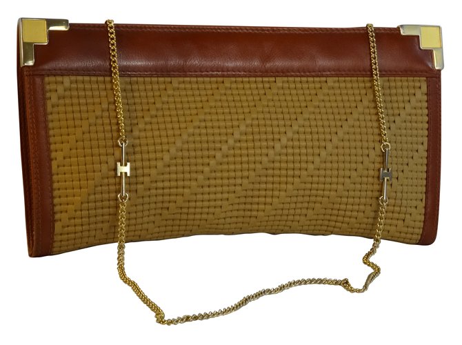 Hermès Borsa Bag Brown Leather  ref.67658