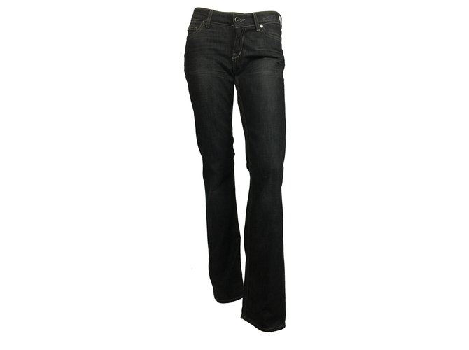 Liu.Jo Calça jeans vintage Preto Algodão  ref.67669