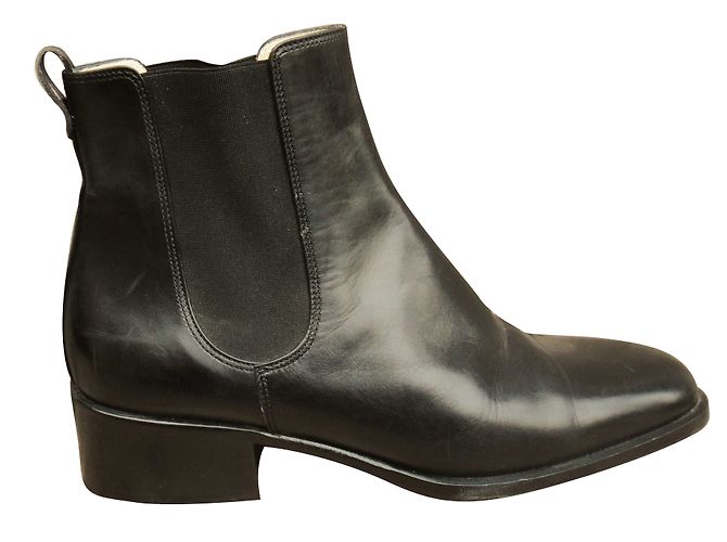 Botas Chelsea Bally de cuero negro