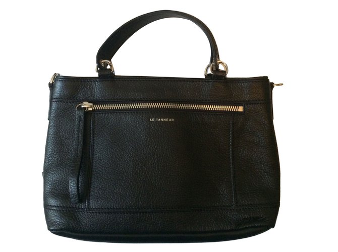 Le Tanneur Handbag Black Leather  ref.67740