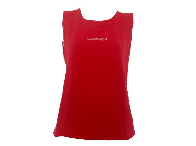 Top rosso in viscosa Carven