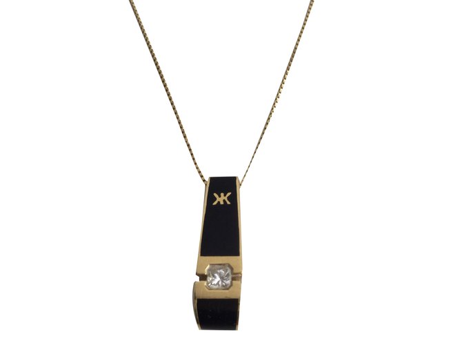 Autre Marque Korloff Pendant necklace Black Gold  ref.67805