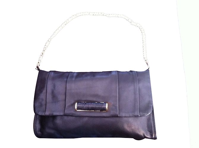 Autre Marque Modalu Handtasche aus schwarzem Leder