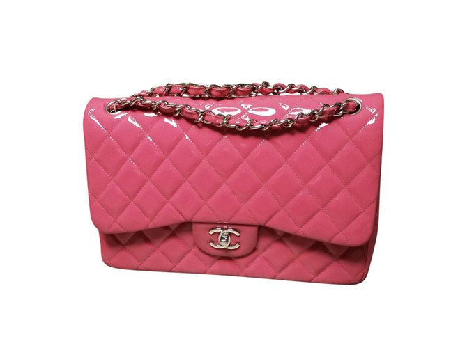 Chanel Handbags Pink Patent leather  ref.67836