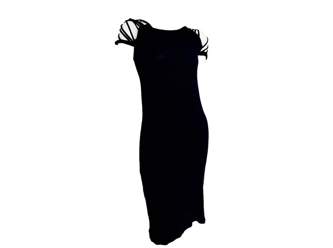 Jean Paul Gaultier Maille Dress Black Cotton  ref.67865