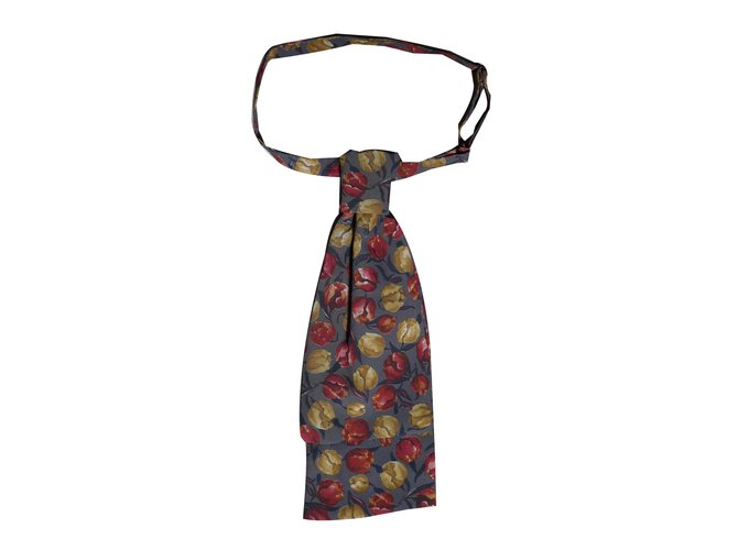 Autre Marque Scarves Red Grey Yellow Polyester  ref.67880