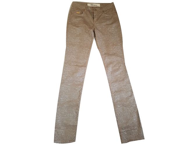 Pantalones Blumarine Beige de Algodón