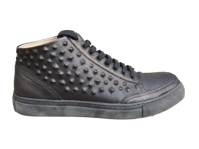Free Lance Sneakers Black Leather  ref.67951