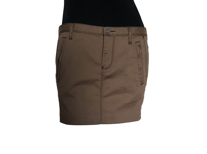 Diesel Skirt Dark brown Cotton Elastane  ref.67967