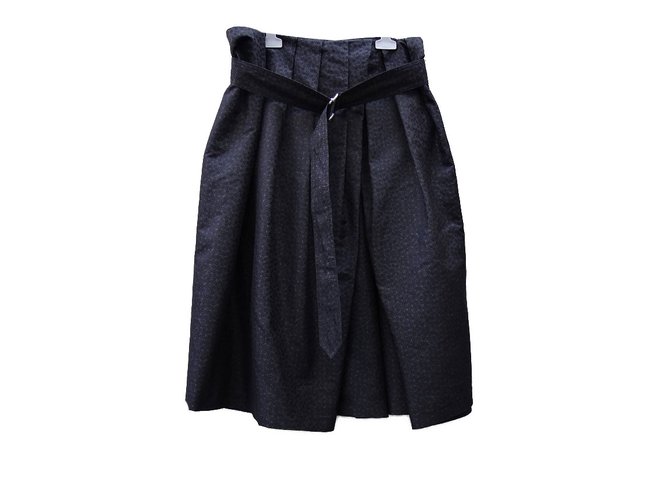 Dries Van Noten Skirt Black Grey Silk  ref.68004