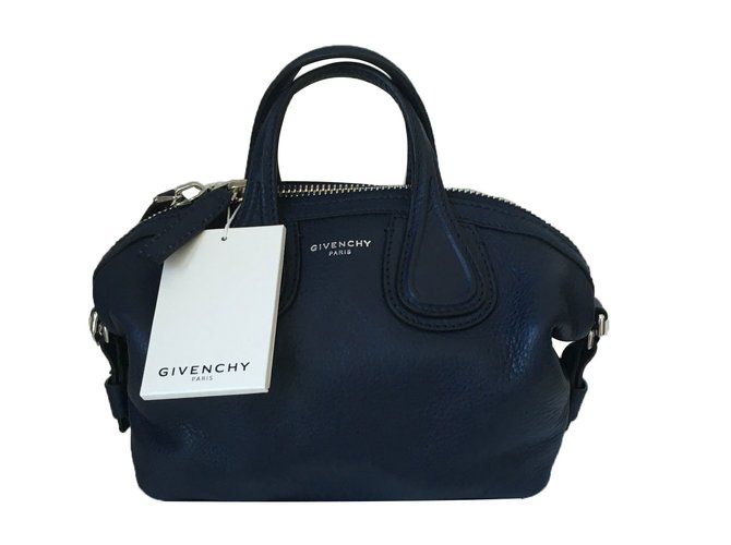 Givenchy Nachtigall Micro Blau Leder  ref.68086