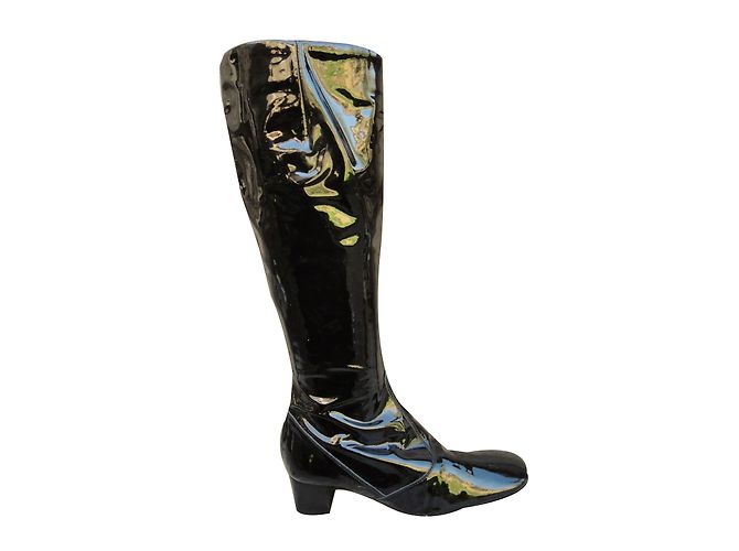 Botas de charol negro Apc Talla 37