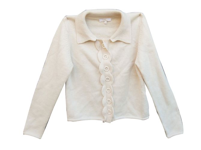Chloé Weste Beige aus Baumwolle und Wolle 10 Jahre