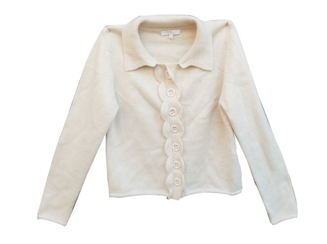 Chloé Sweaters Beige Cotton Wool  ref.68131