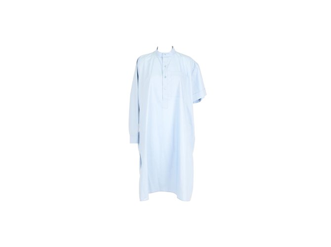 Balenciaga shirt dress Blue Cotton  ref.68263