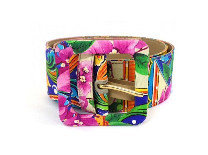 Dolce & Gabbana cintura Multicolore Seta  ref.68316