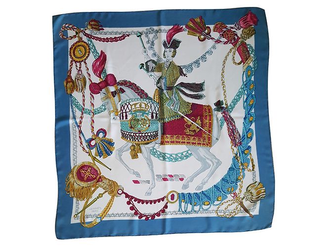Sciarpa in seta Hermès multicolore 90x90 cm