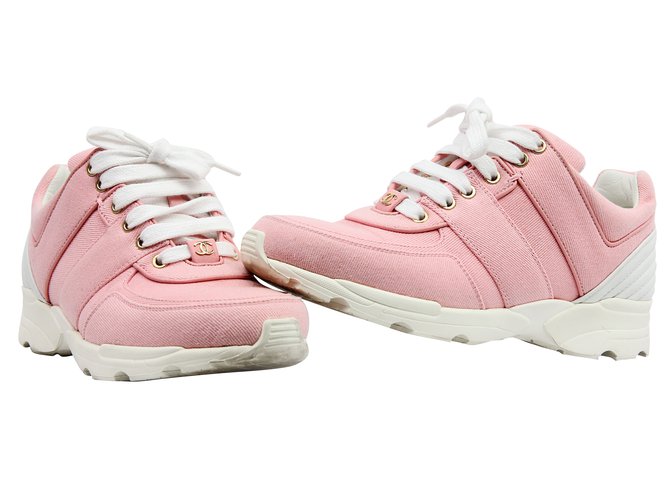 chanel sneakers rose
