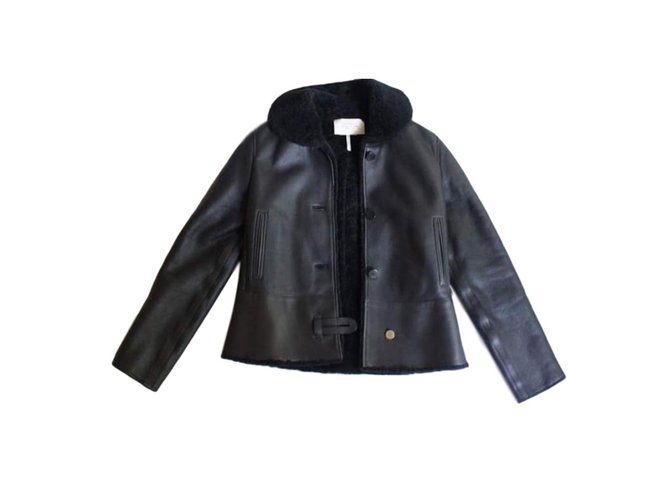 Hermès Jackets Black Lambskin  ref.68431