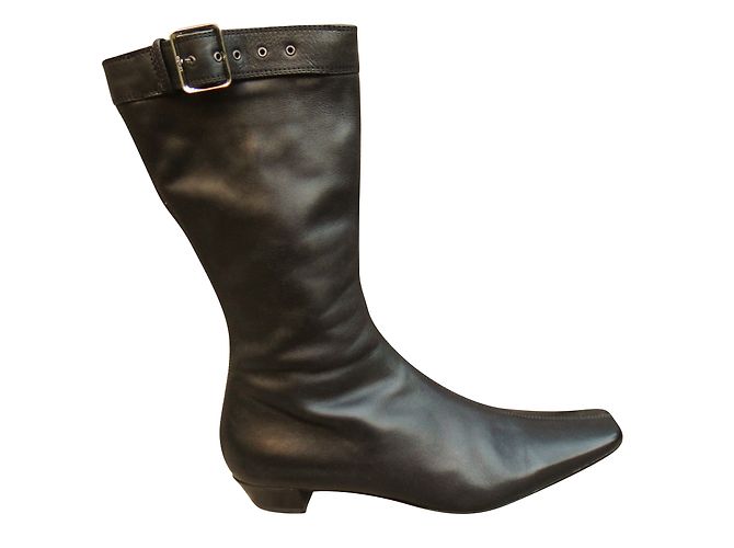 Botines Gucci de piel negra Negro