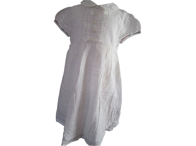 Burberry Kleid Weiß Baumwolle  ref.68504