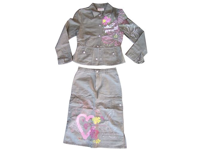Ensemble Jupe et Veste Christian Lacroix Coton 11-12 ans Multicolore