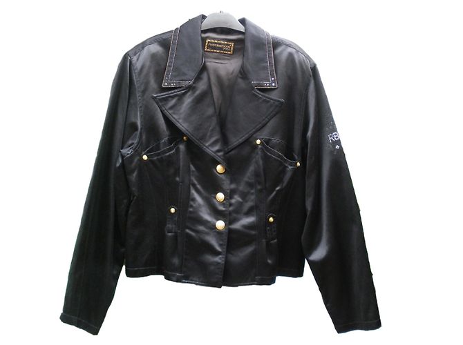 Chaqueta de algodón negra ROCCOBAROCCO Negro