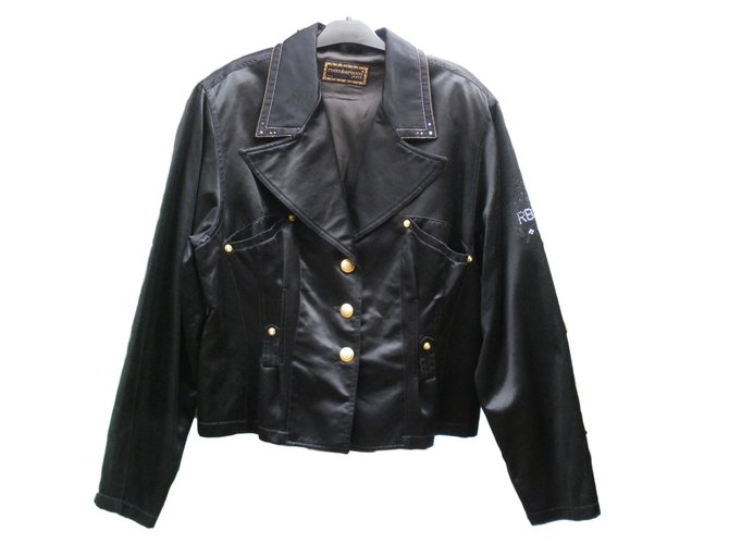 ROCCOBAROCCO Jacket Black Cotton  ref.68509