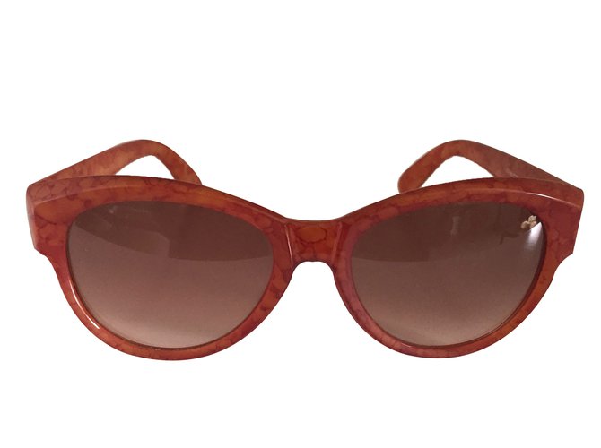 Yves Saint Laurent Vintage Sonnenbrillen von 70's Orange Harz  ref.68532